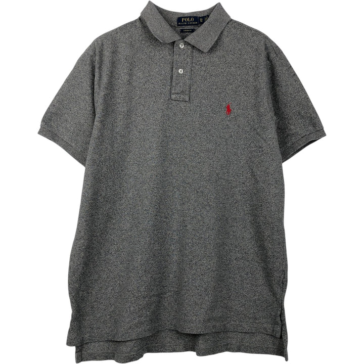 Ralph Lauren POLO RALPH LAUREN CUSTOM FIT short sleeve polo shirt men's XL equivalent unclear gray type Vintage Second Hand