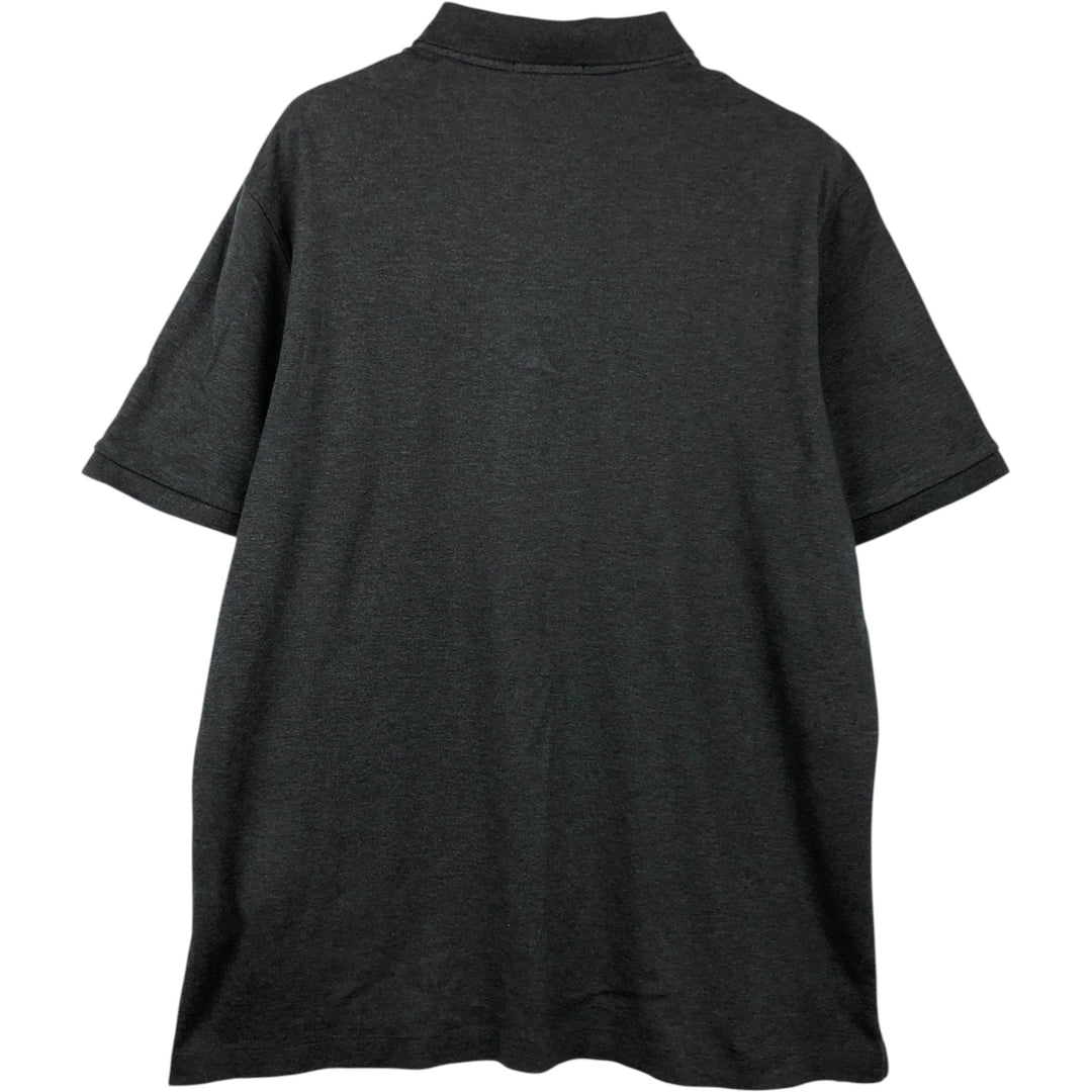 Ralph Lauren POLO RALPH LAUREN CLASSIC FIT short sleeve polo shirt for men size L cotton Charcoal Vintage Second Hand