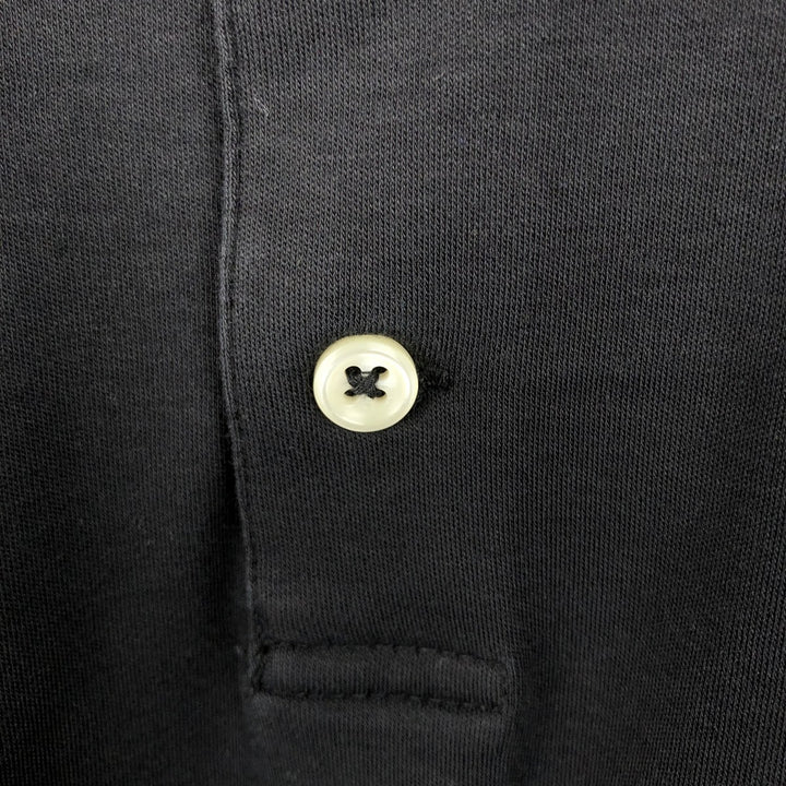 Ralph Lauren POLO RALPH LAUREN CLASSIC FIT short sleeve polo shirt for men size L cotton black type Vintage Second Hand