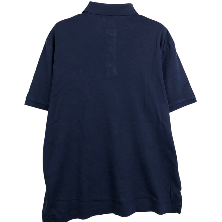Ralph Lauren POLO RALPH LAUREN CLASSIC FIT short sleeve polo shirt, men's size M cotton navy blue type Vintage Second Hand