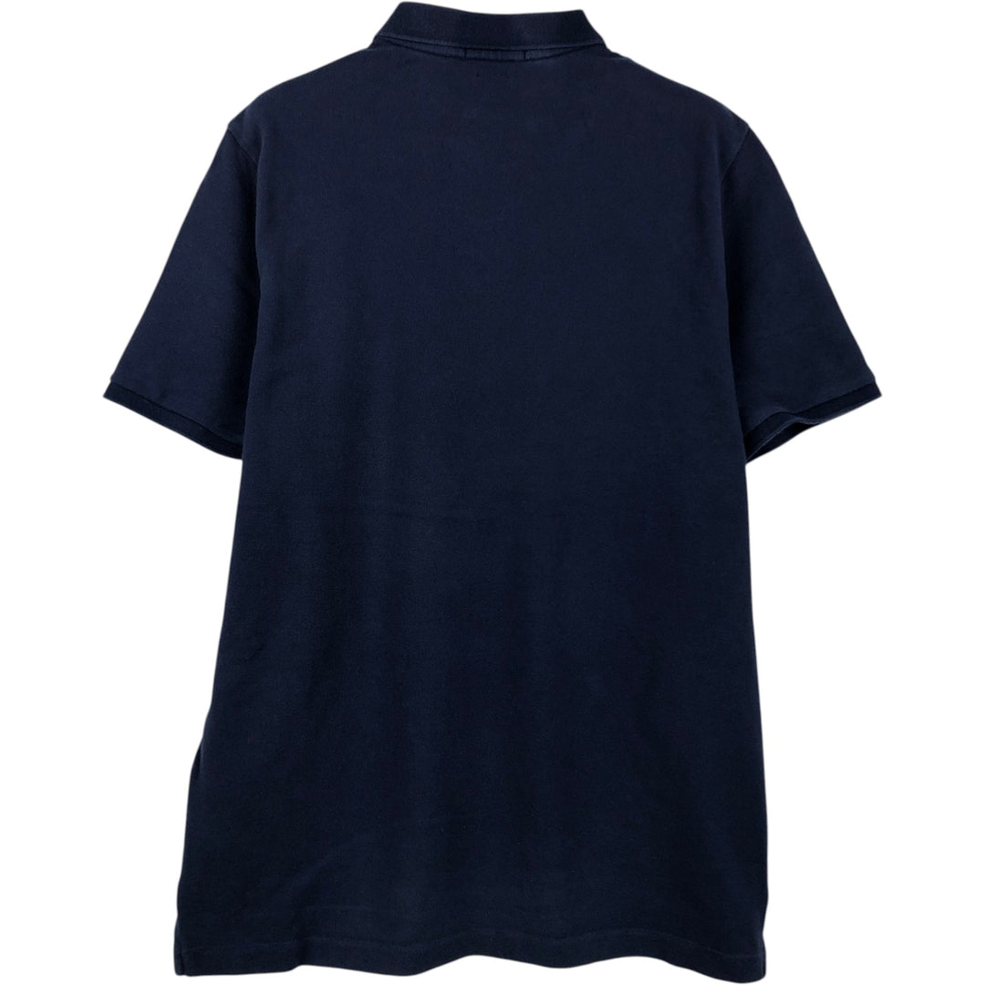 Ralph Lauren POLO RALPH LAUREN CLASSIC FIT short sleeve polo shirt, men's size M cotton navy blue type Vintage Second Hand
