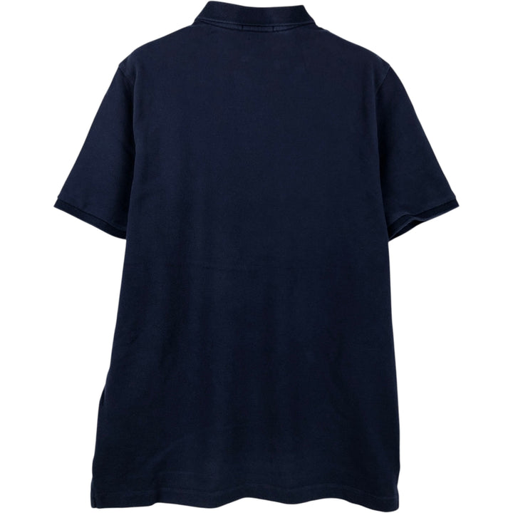 Ralph Lauren POLO RALPH LAUREN CLASSIC FIT short sleeve polo shirt, men's size M cotton navy blue type Vintage Second Hand