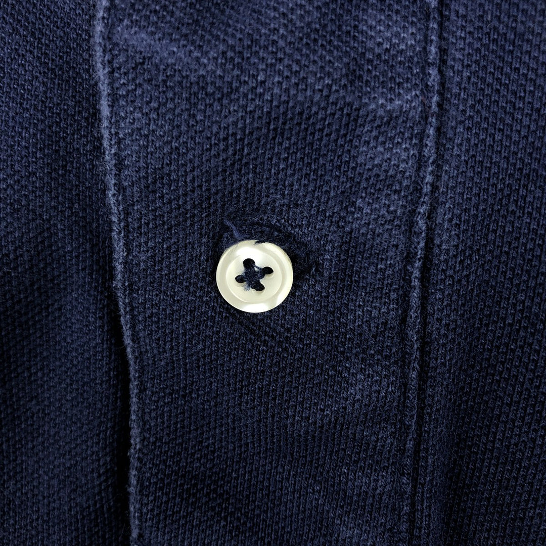 Ralph Lauren POLO RALPH LAUREN CLASSIC FIT short sleeve polo shirt, men's size M cotton navy blue type Vintage Second Hand