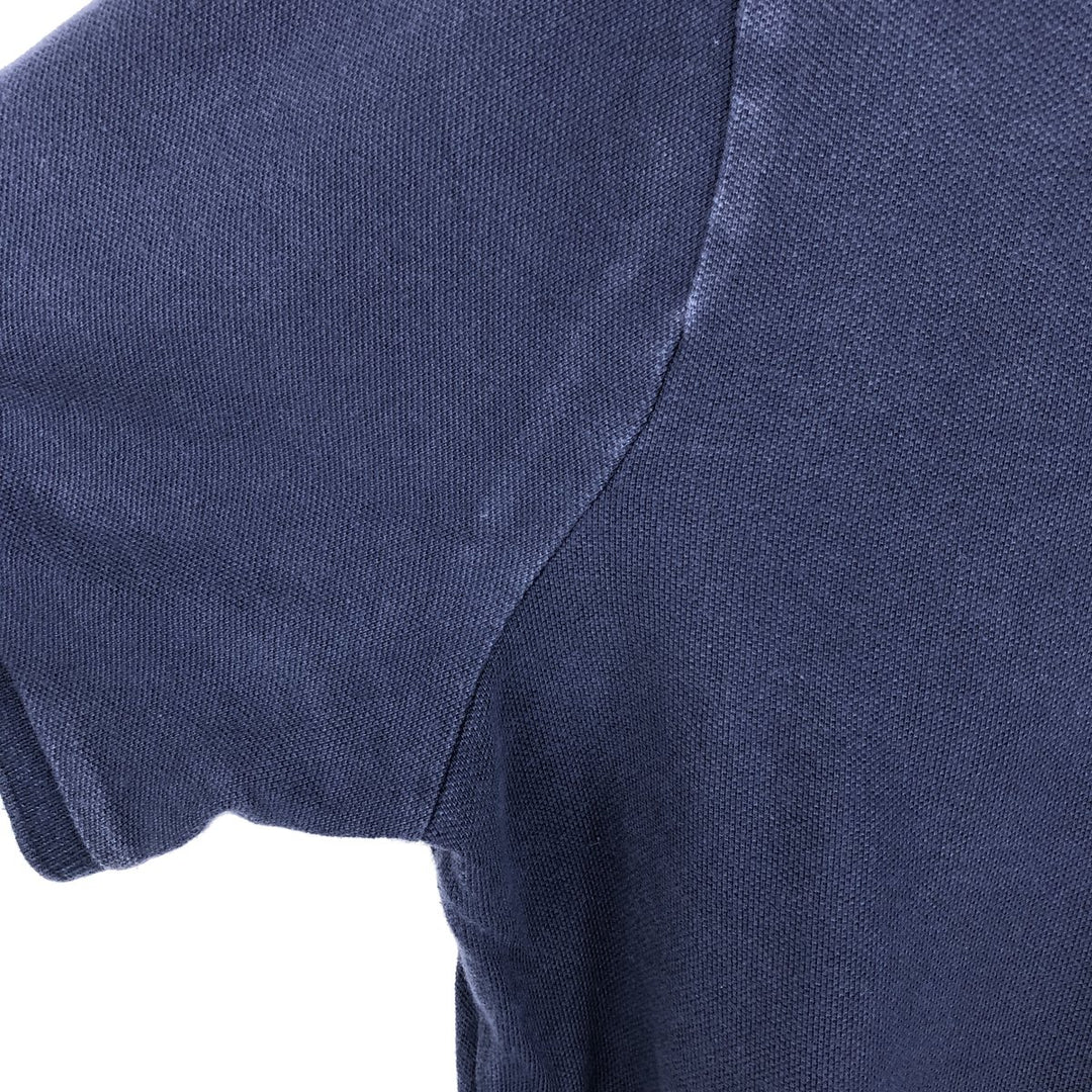 Ralph Lauren POLO RALPH LAUREN CLASSIC FIT short sleeve polo shirt, men's size M cotton navy blue type Vintage Second Hand