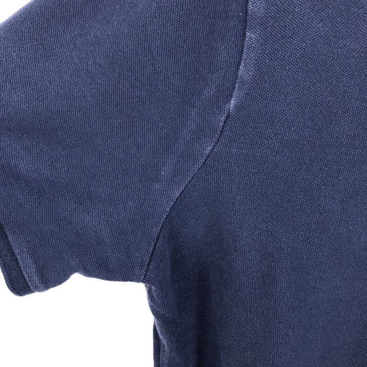 Ralph Lauren POLO RALPH LAUREN CLASSIC FIT short sleeve polo shirt, men's size M cotton navy blue type Vintage Second Hand