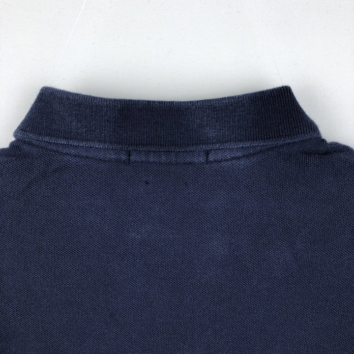 Ralph Lauren POLO RALPH LAUREN CLASSIC FIT short sleeve polo shirt, men's size M cotton navy blue type Vintage Second Hand