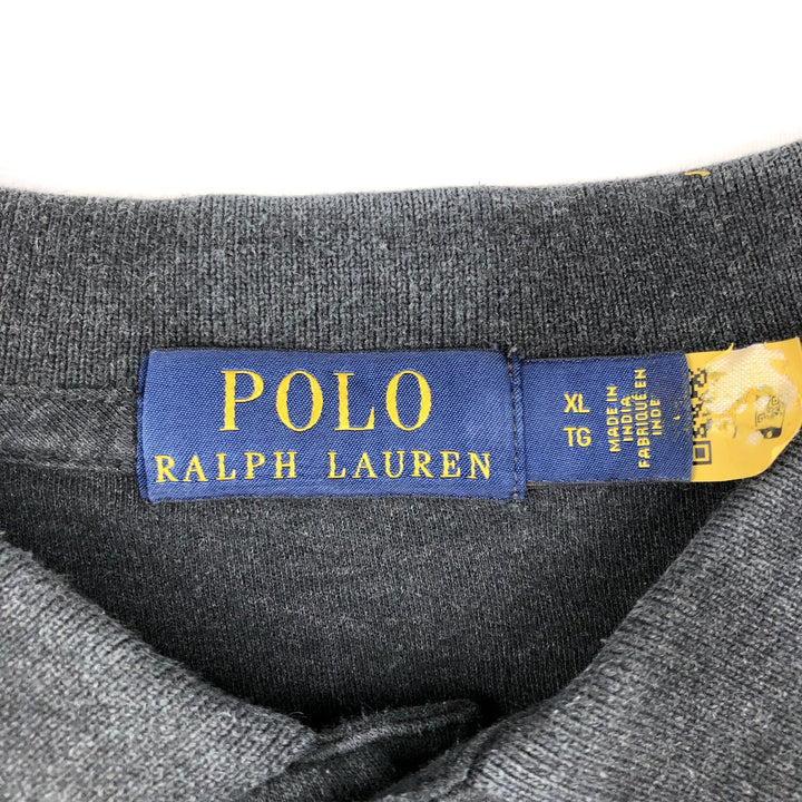Ralph Lauren POLO RALPH LAUREN short sleeve polo shirt men's XL equivalent cotton black type Vintage Second Hand