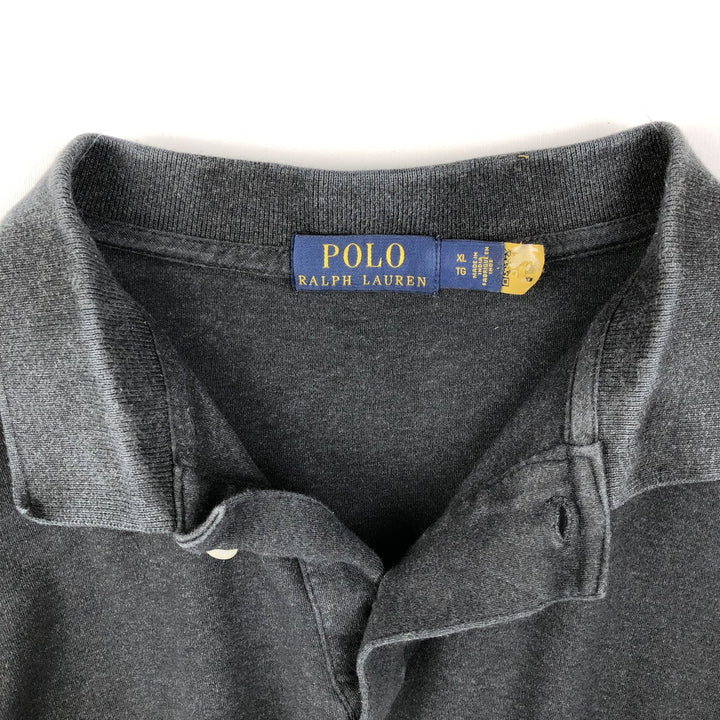 Ralph Lauren POLO RALPH LAUREN short sleeve polo shirt men's XL equivalent cotton black type Vintage Second Hand