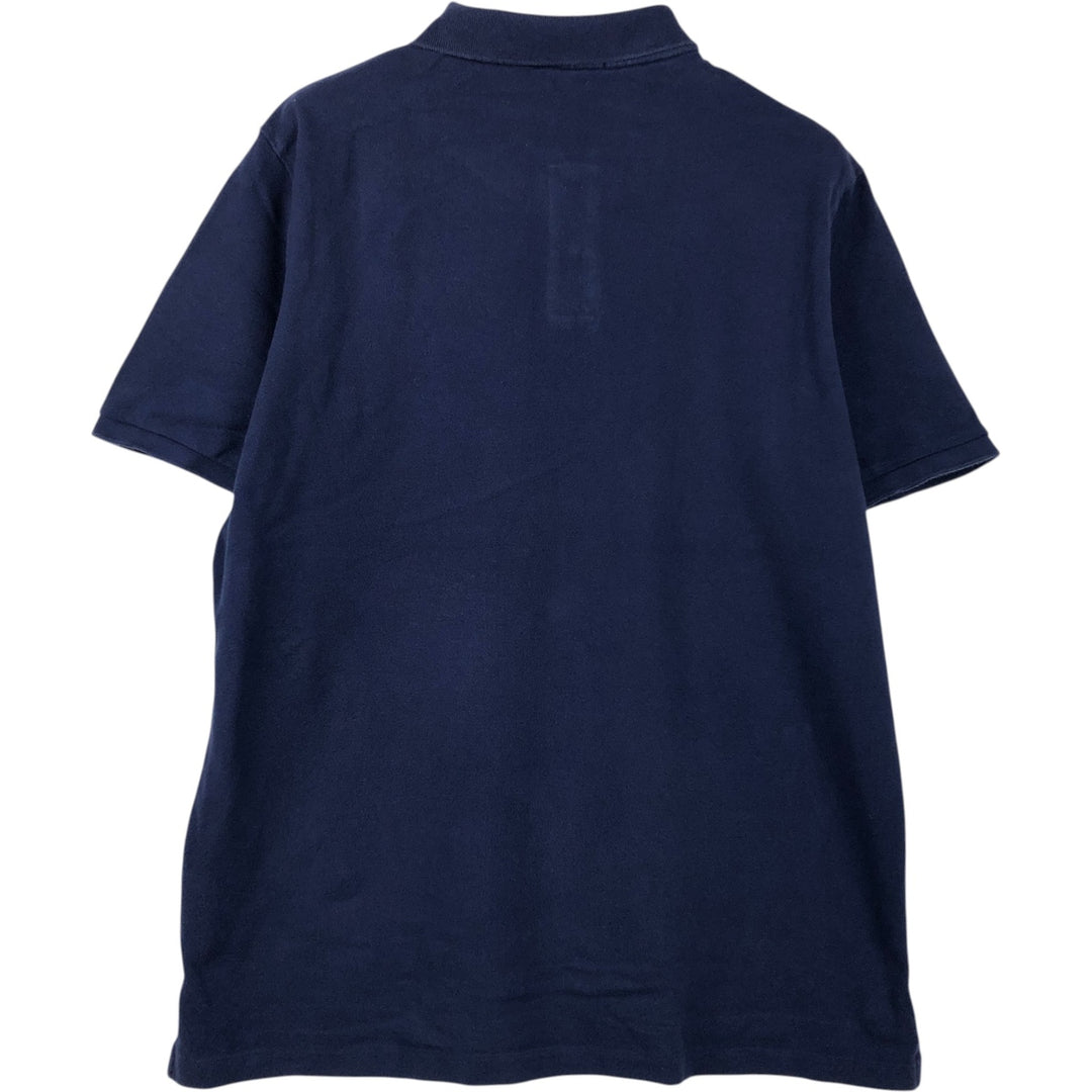 Ralph Lauren POLO RALPH LAUREN CLASSIC FIT short sleeve polo shirt for men size L cotton navy blue type Vintage Second Hand