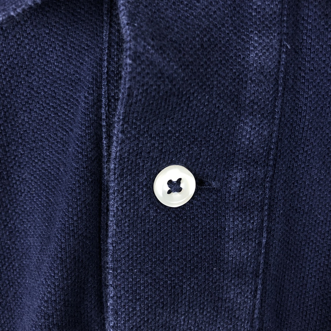 Ralph Lauren POLO RALPH LAUREN CLASSIC FIT short sleeve polo shirt for men size L cotton navy blue type Vintage Second Hand
