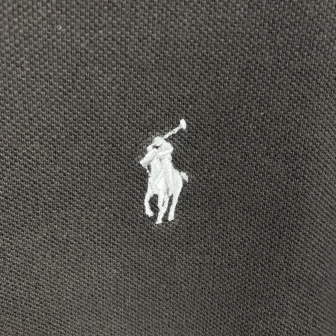 Ralph Lauren POLO RALPH LAUREN CUSTOM SLIM FIT short sleeve polo shirt, men's size L cotton brown type Vintage Second Hand