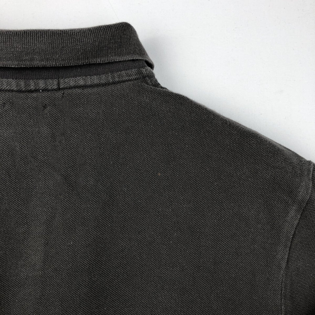 Ralph Lauren POLO RALPH LAUREN CUSTOM SLIM FIT short sleeve polo shirt, men's size L cotton brown type Vintage Second Hand