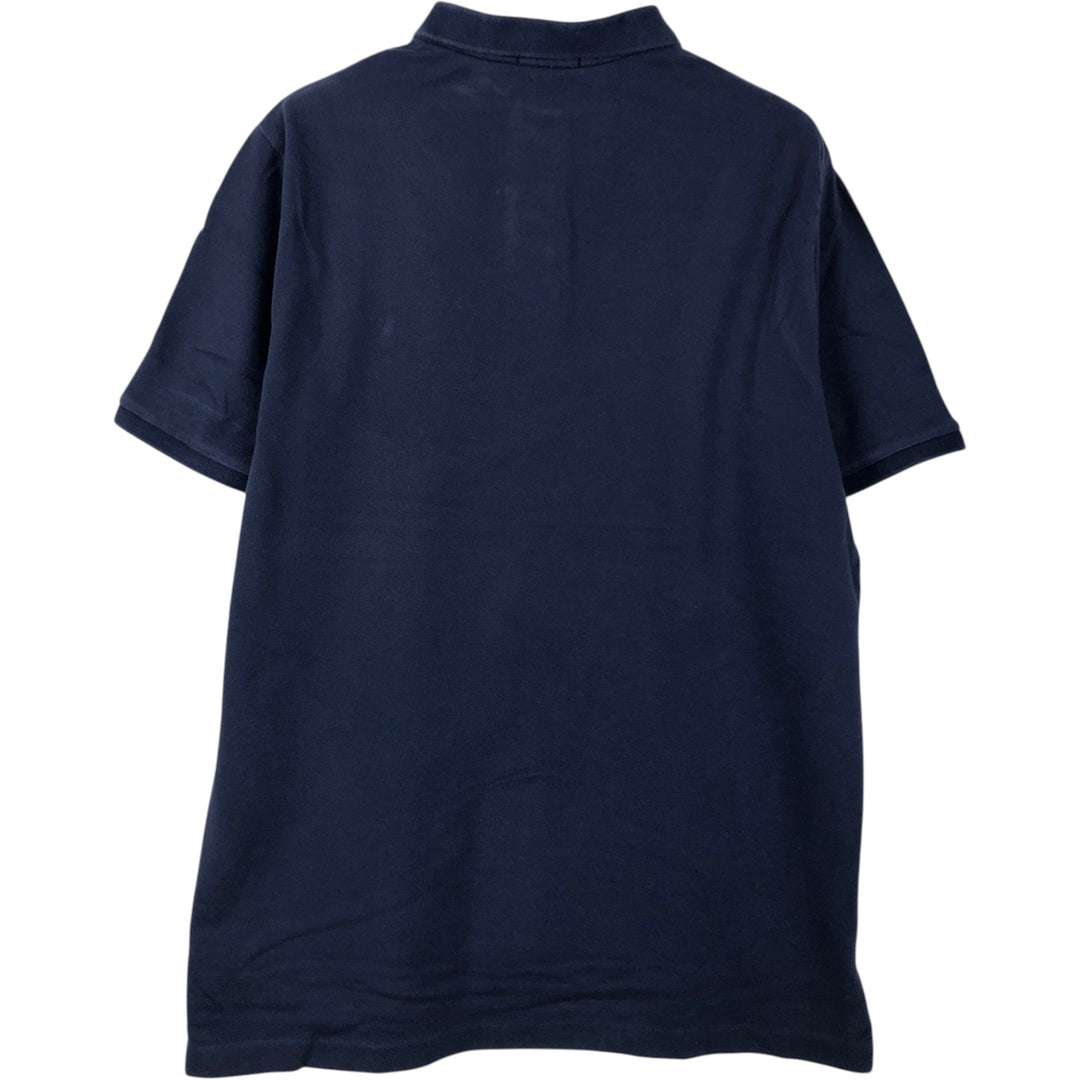 Ralph Lauren POLO RALPH LAUREN CLASSIC FIT short sleeve polo shirt for men size L cotton navy blue type Vintage Second Hand