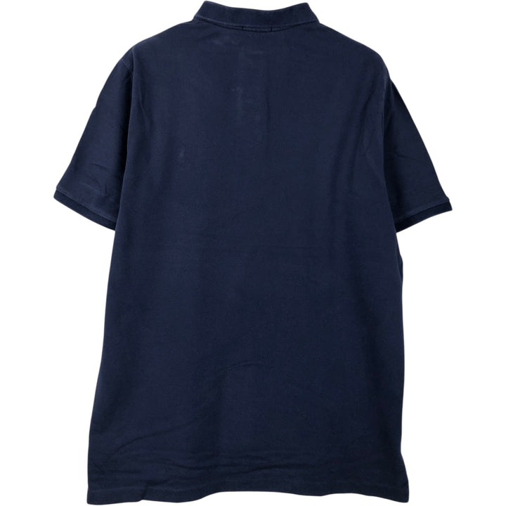 Ralph Lauren POLO RALPH LAUREN CLASSIC FIT short sleeve polo shirt for men size L cotton navy blue type Vintage Second Hand