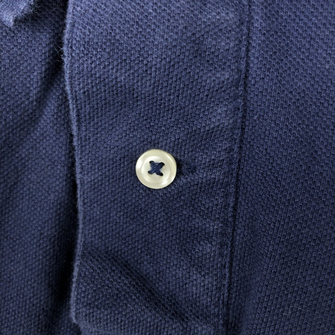 Ralph Lauren POLO RALPH LAUREN CLASSIC FIT short sleeve polo shirt for men size L cotton navy blue type Vintage Second Hand