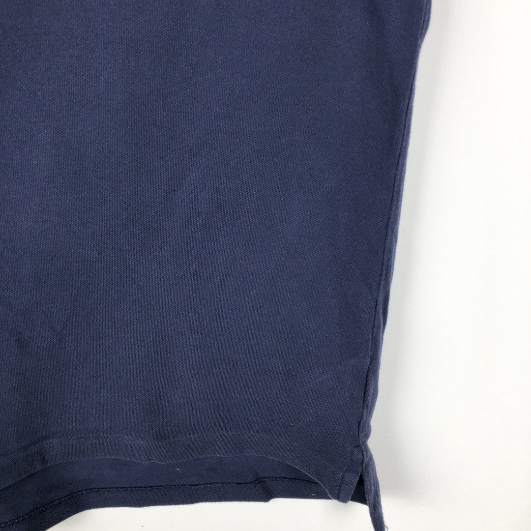 Ralph Lauren POLO RALPH LAUREN CLASSIC FIT short sleeve polo shirt for men size L cotton navy blue type Vintage Second Hand