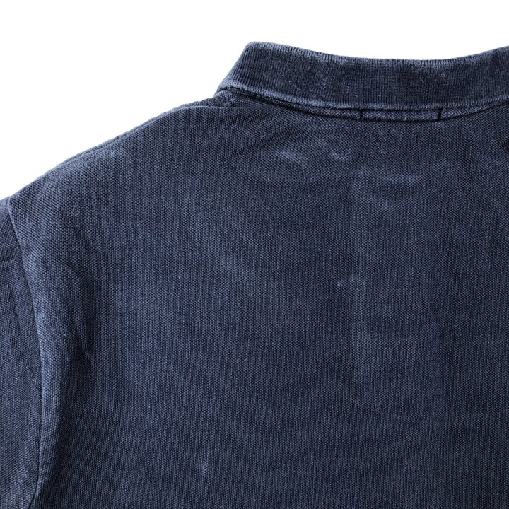 Ralph Lauren POLO RALPH LAUREN CLASSIC FIT short sleeve polo shirt for men size L cotton navy blue type Vintage Second Hand