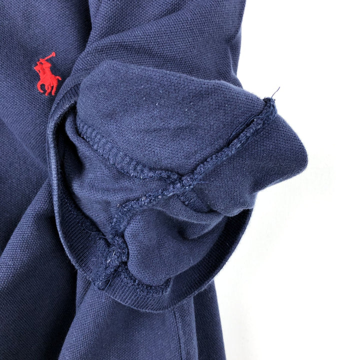 Ralph Lauren POLO RALPH LAUREN CLASSIC FIT short sleeve polo shirt for men size L cotton navy blue type Vintage Second Hand
