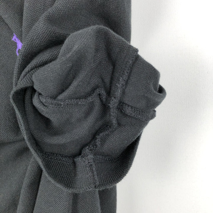 Ralph Lauren POLO RALPH LAUREN CUSTOM FIT short sleeve polo shirt men's M equivalent cotton black type Vintage Second Hand