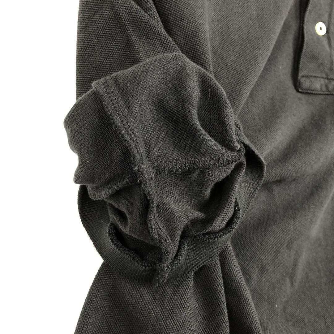 Ralph Lauren POLO RALPH LAUREN CUSTOM FIT short sleeve polo shirt men's M equivalent cotton black type Vintage Second Hand