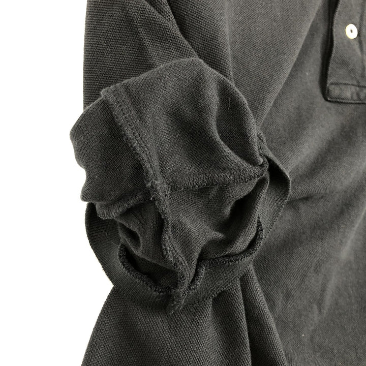 Ralph Lauren POLO RALPH LAUREN CUSTOM FIT short sleeve polo shirt men's M equivalent cotton black type Vintage Second Hand