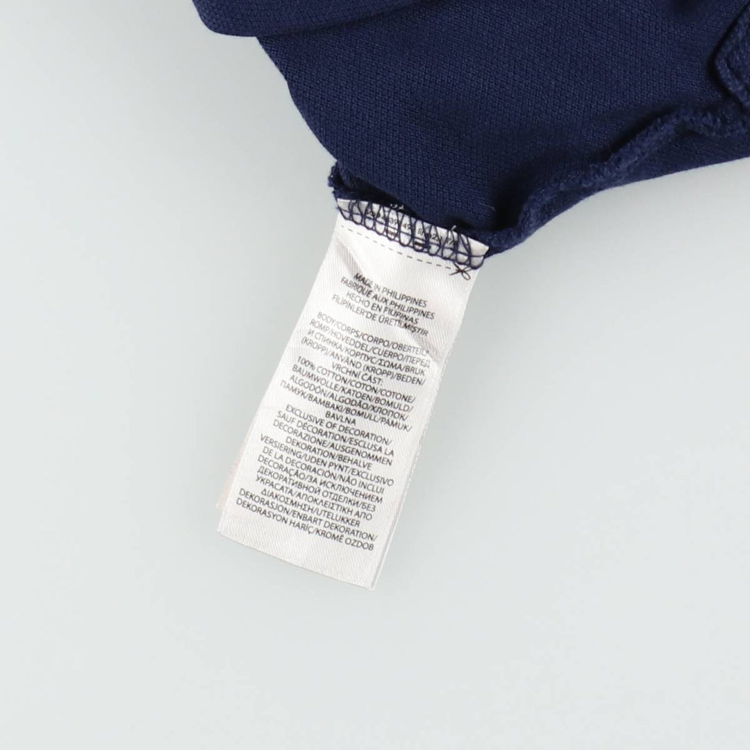 Ralph Lauren POLO RALPH LAUREN CUSTOM SLIM FIT short sleeve polo shirt, men's size L cotton navy blue type Vintage Second Hand