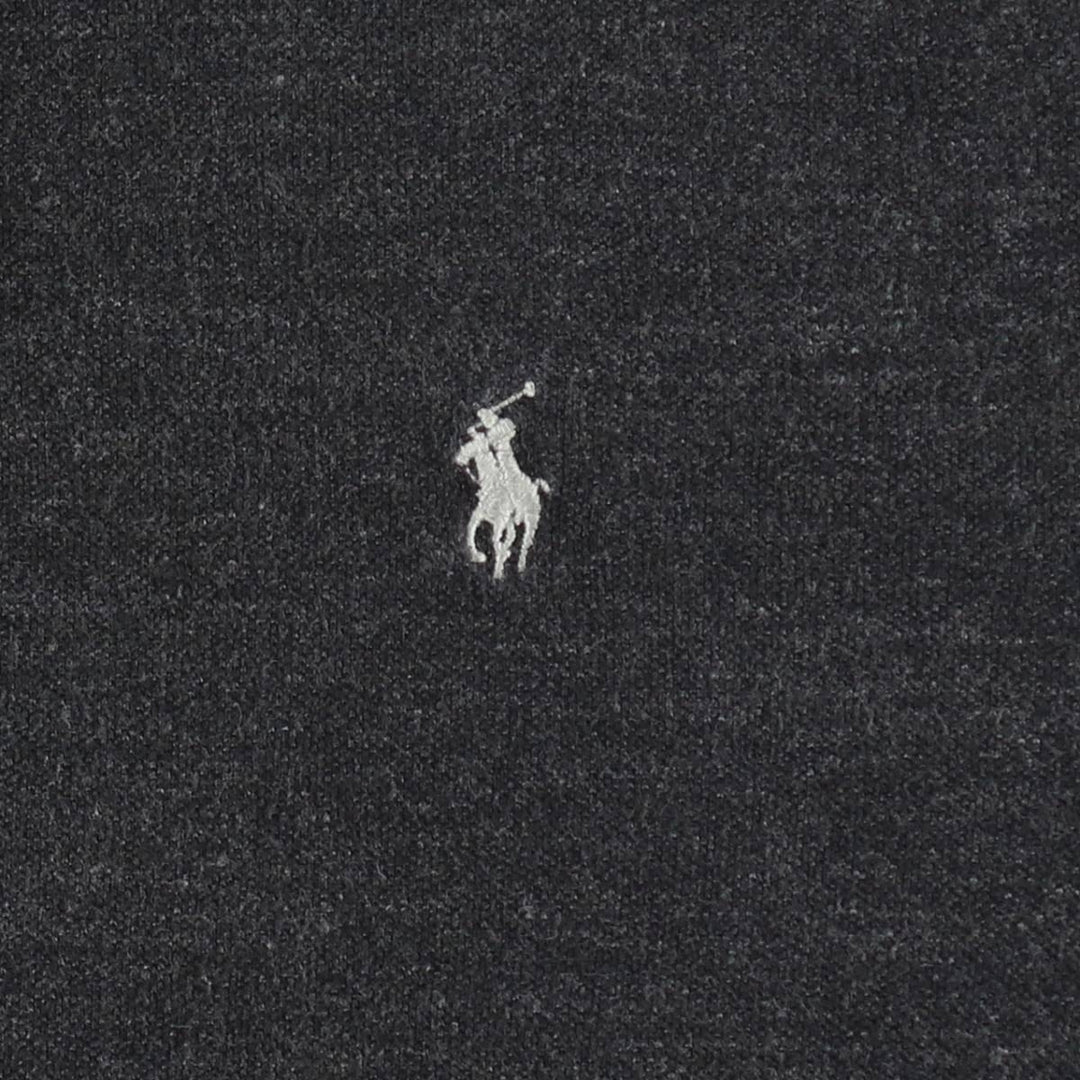 Ralph Lauren POLO RALPH LAUREN CUSTOM SLIM FIT short sleeve polo shirt, men's size L cotton black type Vintage Second Hand