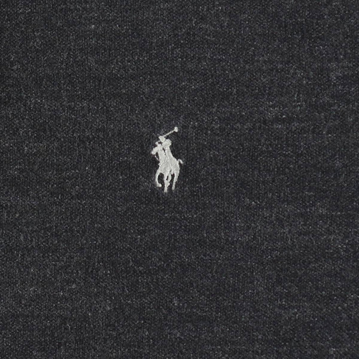 Ralph Lauren POLO RALPH LAUREN CUSTOM SLIM FIT short sleeve polo shirt, men's size L cotton black type Vintage Second Hand