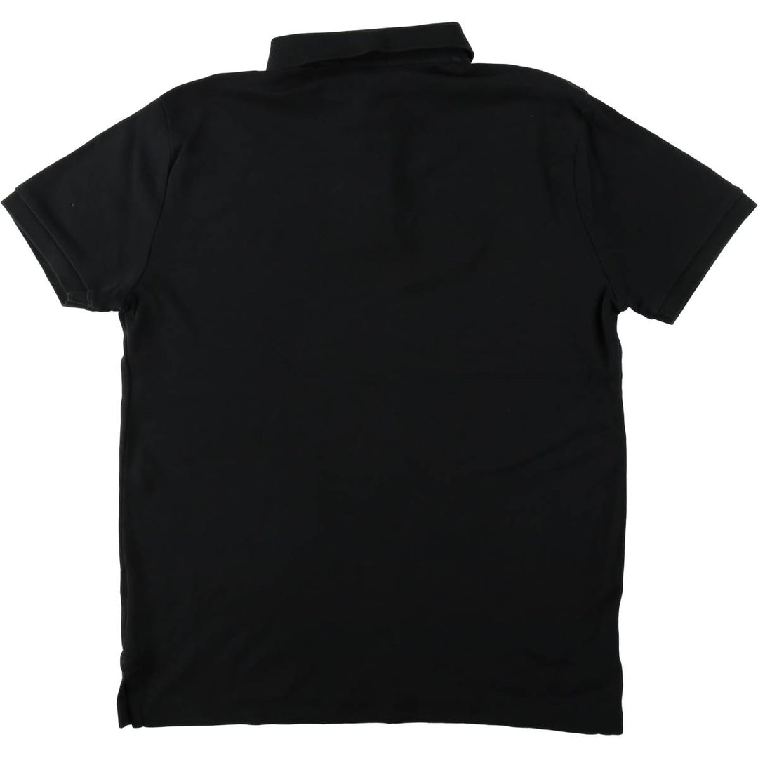 Ralph Lauren POLO RALPH LAUREN CUSTOM SLIM FIT short sleeve polo shirt men's size M cotton black type Vintage Second Hand