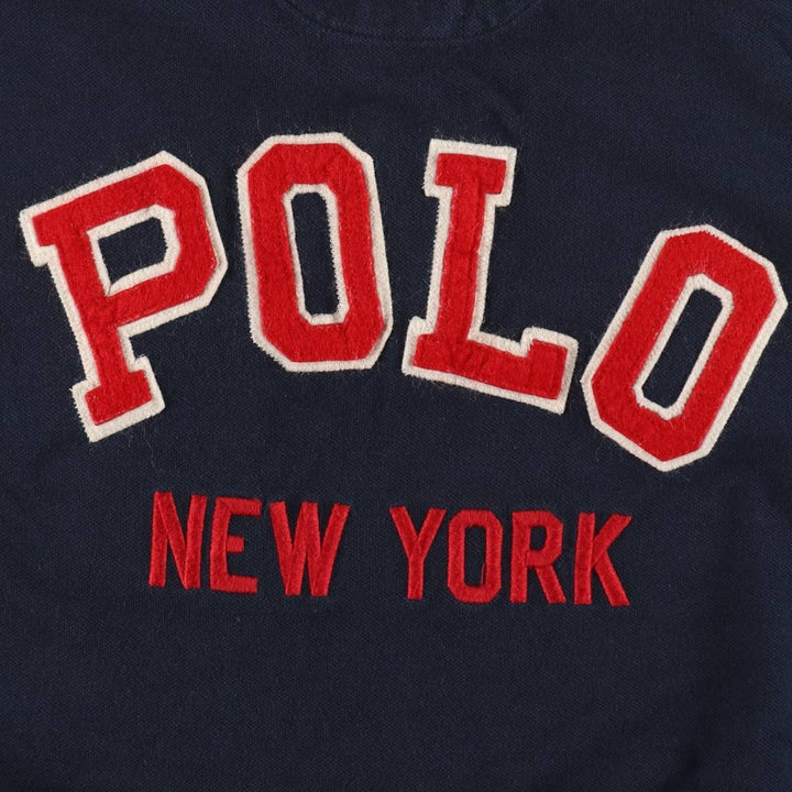 Ralph Lauren POLO RALPH LAUREN CUSTOM SLIM FIT short sleeve polo shirt men's size M cotton navy blue type Vintage Second Hand