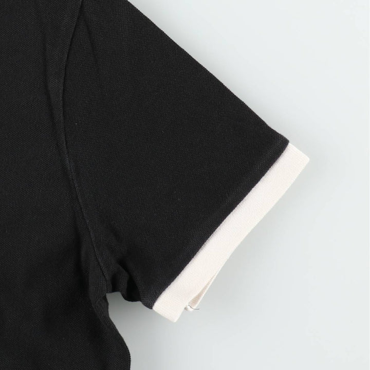 Ralph Lauren POLO RALPH LAUREN CUSTOM SLIM FIT short sleeve polo shirt men's size M cotton black type Vintage Second Hand
