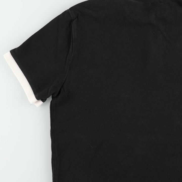 Ralph Lauren POLO RALPH LAUREN CUSTOM SLIM FIT short sleeve polo shirt men's size M cotton black type Vintage Second Hand
