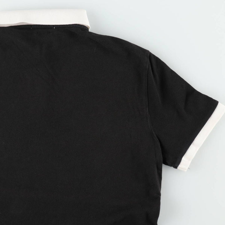 Ralph Lauren POLO RALPH LAUREN CUSTOM SLIM FIT short sleeve polo shirt men's size M cotton black type Vintage Second Hand