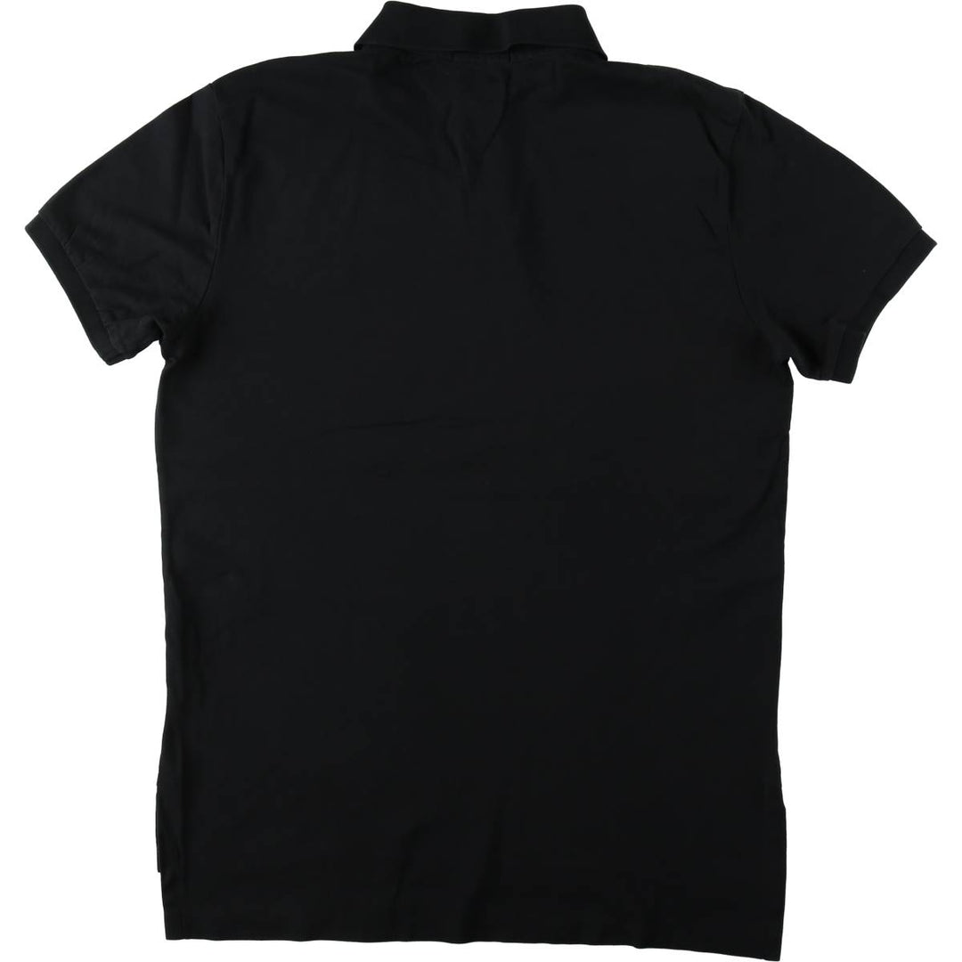 Ralph Lauren POLO RALPH LAUREN CUSTOM FIT short sleeve polo shirt men's M equivalent Pima Cotton black type Vintage Second Hand