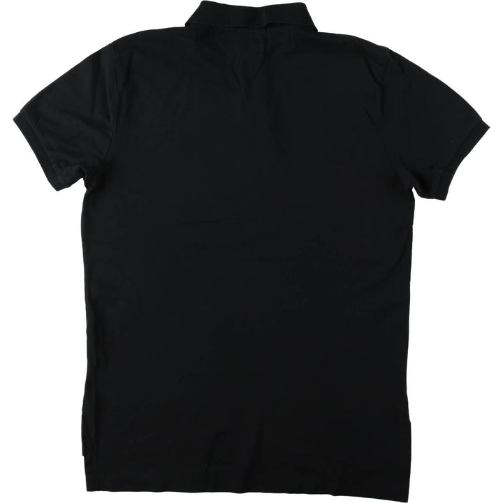 Ralph Lauren POLO RALPH LAUREN CUSTOM FIT short sleeve polo shirt men's M equivalent Pima Cotton black type Vintage Second Hand