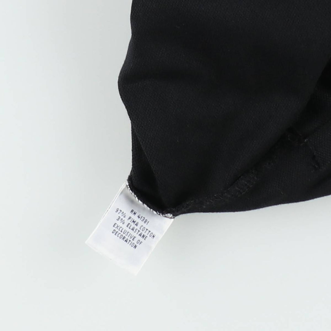 Ralph Lauren POLO RALPH LAUREN CUSTOM FIT short sleeve polo shirt men's M equivalent Pima Cotton black type Vintage Second Hand