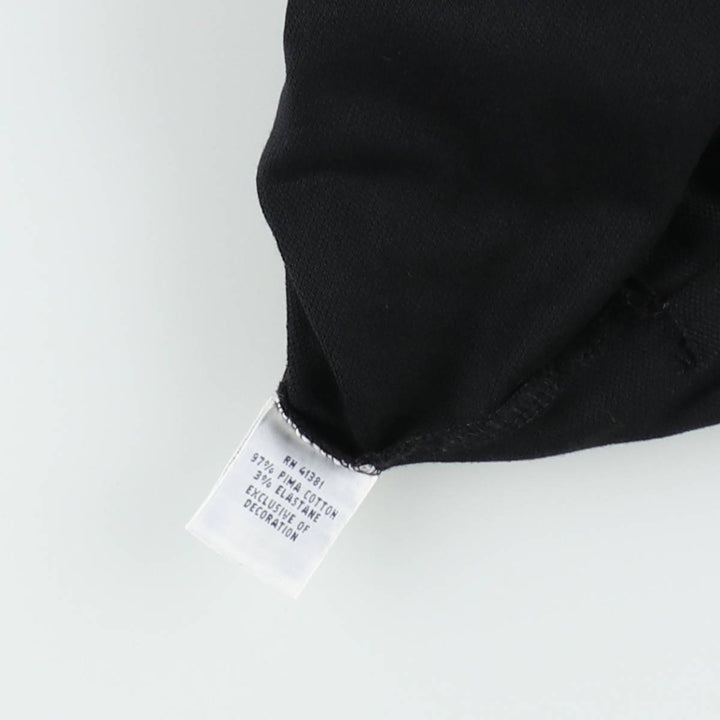 Ralph Lauren POLO RALPH LAUREN CUSTOM FIT short sleeve polo shirt men's M equivalent Pima Cotton black type Vintage Second Hand