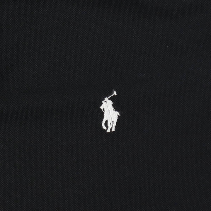 Ralph Lauren POLO RALPH LAUREN CUSTOM FIT short sleeve polo shirt men's M equivalent Pima Cotton black type Vintage Second Hand