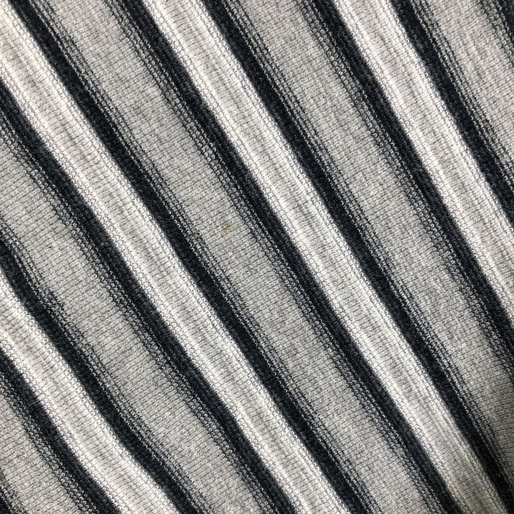 Levi's Multi-stripe Short-Sleeve Polo Shirt, Made in USA, Men's Size XL (approx.) cotton gray type Vintage Second Hand