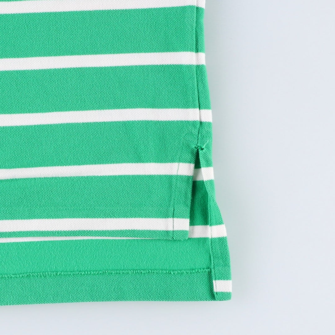 Ralph Lauren POLO by Ralph Lauren short sleeve striped polo shirt, men's size M cotton green type Vintage Second Hand