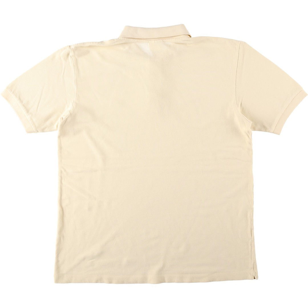 Lacoste LACOSTE French design short sleeve polo shirt No. 7 Men's XXL equivalent cotton unbleached Vintage Second Hand
