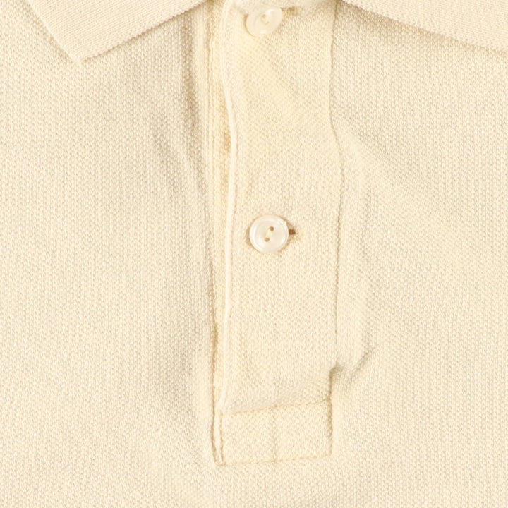 Lacoste LACOSTE French design short sleeve polo shirt No. 7 Men's XXL equivalent cotton unbleached Vintage Second Hand