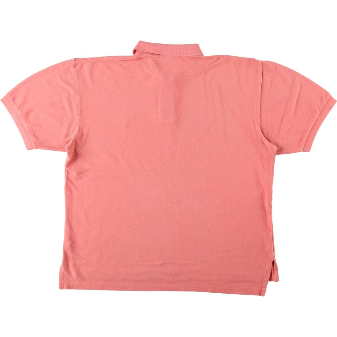 Ralph Lauren POLO by Ralph Lauren short sleeve polo shirt, men's XL size cotton coral Vintage Second Hand