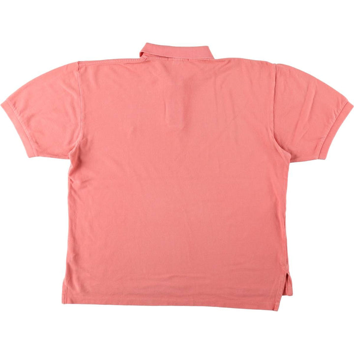 Ralph Lauren POLO by Ralph Lauren short sleeve polo shirt, men's XL size cotton coral Vintage Second Hand