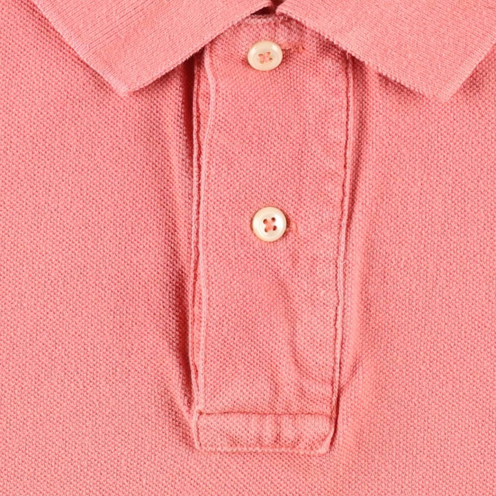 Ralph Lauren POLO by Ralph Lauren short sleeve polo shirt, men's XL size cotton coral Vintage Second Hand