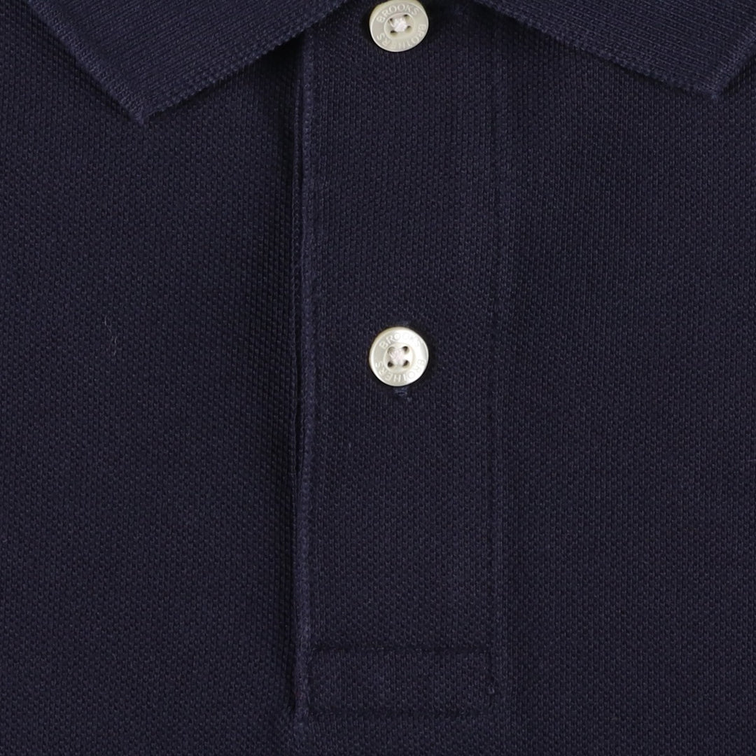 Brooks Brothers 1818 Short-Sleeve Polo Shirt, Men's Size XL (approx.) cotton navy blue type Vintage Second Hand
