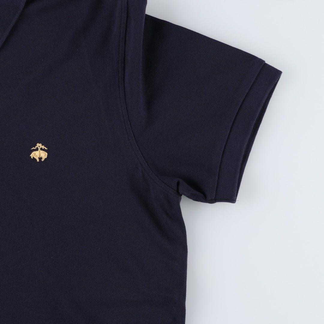 Brooks Brothers 1818 Short-Sleeve Polo Shirt, Men's Size XL (approx.) cotton navy blue type Vintage Second Hand