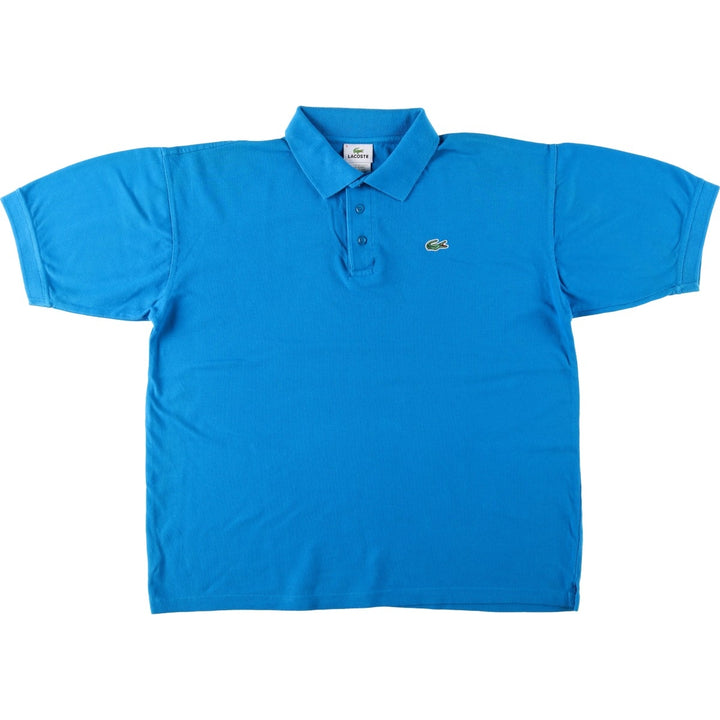 Lacoste LACOSTE French design short sleeve polo shirt size 6 men's XL equivalent unclear blue type Vintage Second Hand
