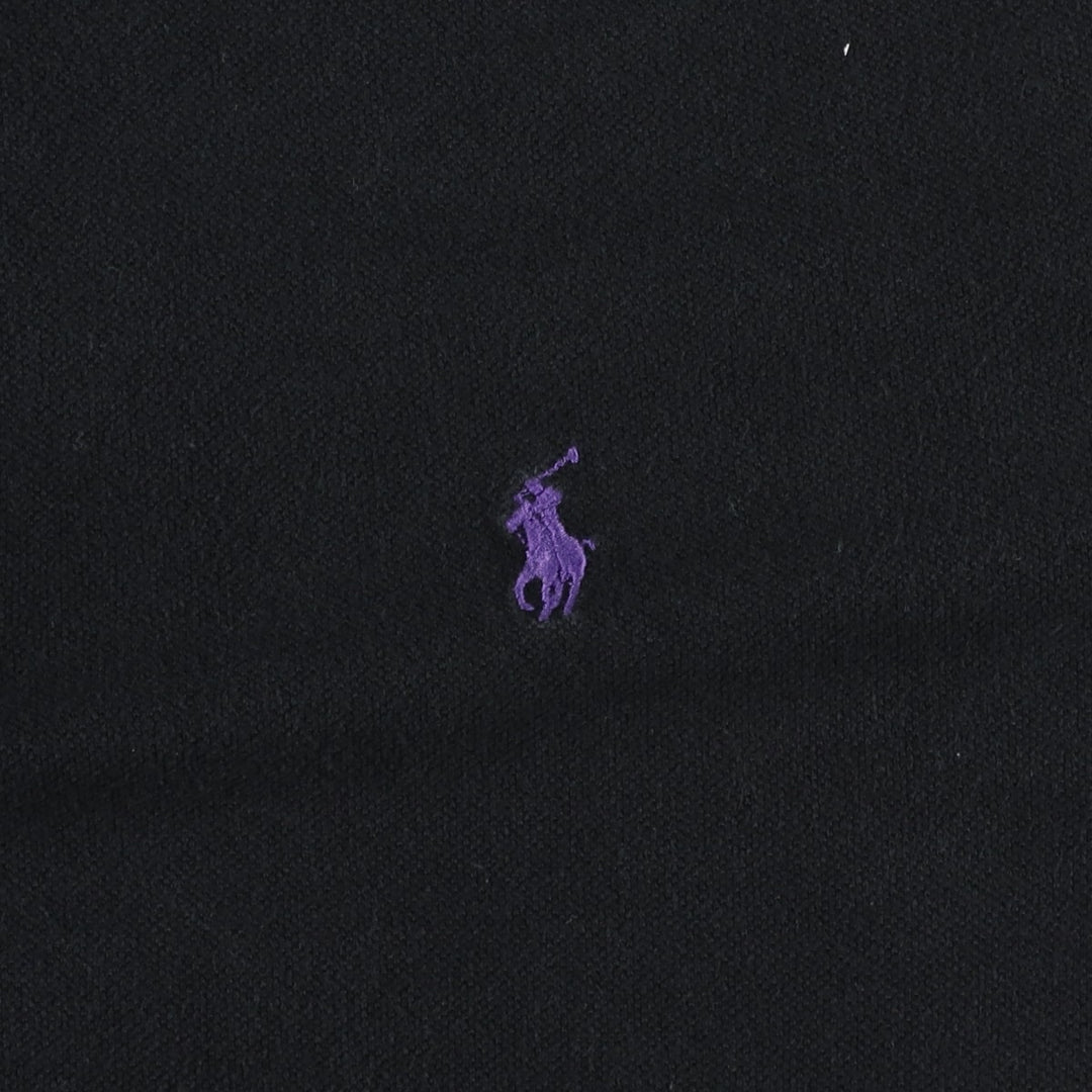 Ralph Lauren POLO by Ralph Lauren short sleeve polo shirt, men's size L cotton black type Vintage Second Hand