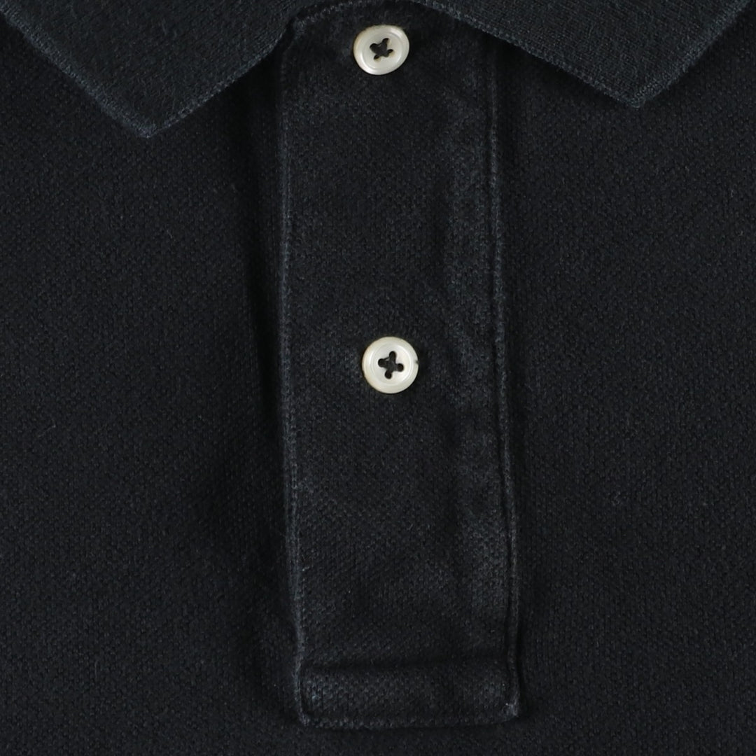 Ralph Lauren POLO by Ralph Lauren short sleeve polo shirt, men's size L cotton black type Vintage Second Hand